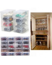 10X Caja De Almacenamiento De Plastico Transparente - Envío Gratuito