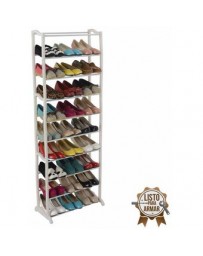Súper Zapatera Konekte SZ-107 hasta 30 pares de Zapatos-Blanco - Envío Gratuito