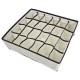 Louiwill Caja De Almacenamiento De Cajón Divisores Organizadores De Ropa Interior Sujetador Calcetines (Beige, Juego De 4) - Env