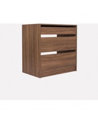 Zapatera De 3 Cajones Cajonera GOCA MUEBLES Nogal Terracota 60CM - Envío Gratuito