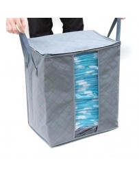 Caja Del Organizador Plegable Bolsa De Almacenamiento De La Cesta De Ropa De 3 Capas 65L - Gris - Envío Gratuito