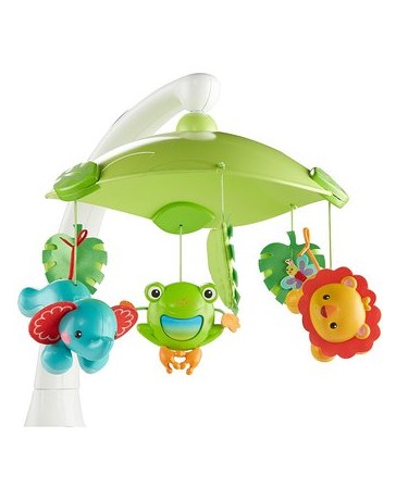 NUEVO Móvil Proyector Bebe Cuna 2 en 1 Smart Connect Amigos de la Naturaleza Fisher Price CMK04 - Envío Gratuito