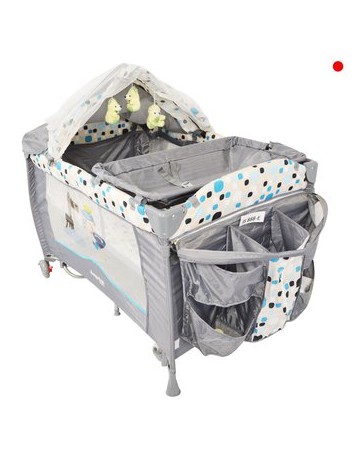 Cuna Corral Viajero Con Mecedor Cambiador Mosquitero Bebe 2352 - Envío Gratuito