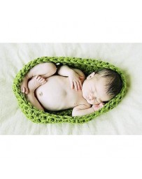 Photography Prop Costume Hand-made Knit Crochet Infant Baby Sleeping Bag - Envío Gratuito