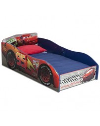 Cama Cuna De Madera Carro Rayo Mcqueen Delta Cars - Envío Gratuito