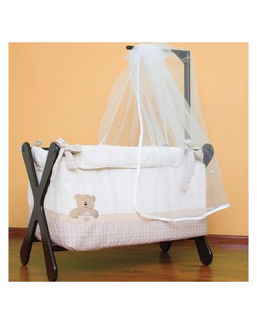 Mini Cuna Chiquimundo Teddy-Beige - Envío Gratuito