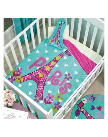 Cobertor Baby Siberia Vianny París-Multicolor - Envío Gratuito