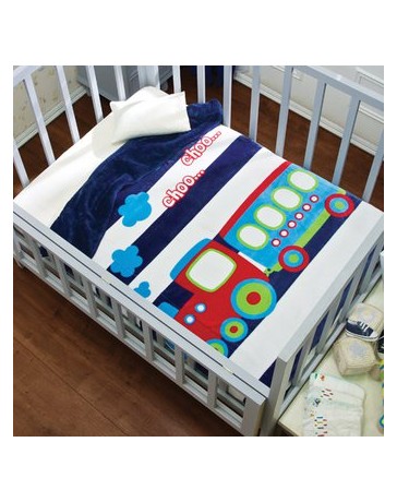 Cobertor Baby Siberia Vianney Trenecito-Multicolor - Envío Gratuito