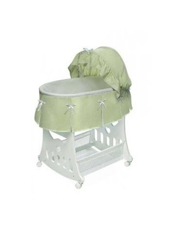 Cuna N Badger Basket Cuna Compañía Portable 'con Toybox Base - Waffle Sage plisado - Envío Gratuito