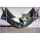 Generic Hamaca Cuna Colgar Cama Jaula Mantas Cómodo Para Gato Gatito Kitty Animal -Negro L - Envío Gratuito