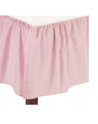 Cubierta para cuna American Baby Company 100 Algodón Percal Ruffle Cuna Falda, Rosa - Envío Gratuito