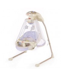 Cuna Columpio con Luz de Estrellas Fisher Price K7924-Blanco - Envío Gratuito