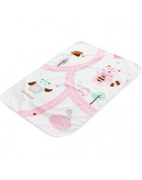 Impermeable y transpirable infantil Cuna Hoja linda del bebé de la estera 70 x 90 CM-rosado del gato - Envío Gratuito