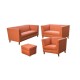 Casandra Love Seat Lino Orange - Envío Gratuito