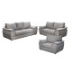 Love Seat Kali Salas Tangerina Color Gris - Envío Gratuito