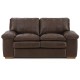 Love Seat Polluck Tulsa Dark Brown Lea/mth - Envío Gratuito