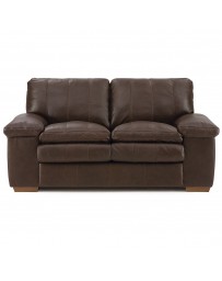 Love Seat Polluck Tulsa Dark Brown Lea/mth - Envío Gratuito