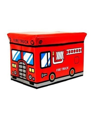 Pixnor Coche De Bomberos De Los Niños  Plegables  La Caja De Almacenaje Del Asiento Pop Up Toy Chest (color Al Azar) - Envío Gra