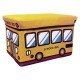 Pixnor Estilo Del Autobús Escolar Niños Niños Caja De Almacenaje Plegable Del Asiento Pop Up Toy Chest (color Al Azar) - Envío G