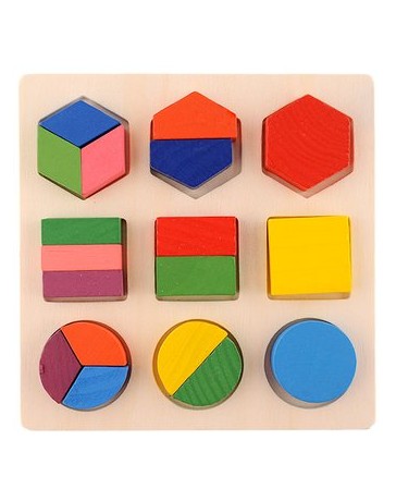 Duola 1/3 apilar madera bloque de juguete de la educación temprana - Envío Gratuito