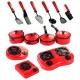 Set de 9 Utensilios de Cocina para Niño Duola-Rojo - Envío Gratuito