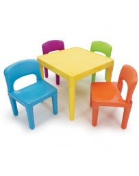 Mesa Mesitas  Juego De Sillas Infantil Niños Colores-Multicolor - Envío Gratuito