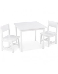 Set mesa y 2 sillas de madera color blanco KidKraft - Envío Gratuito