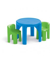 MESA REDONDA Y 2 SILLAS PLASTICO INFANTILES LITTLE TIKES NIÑO. - Envío Gratuito