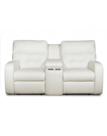 Love Seat con Consola Southgate Piel/pvc - Envío Gratuito