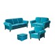 Argelia Sillón Bella Turquoise - Envío Gratuito