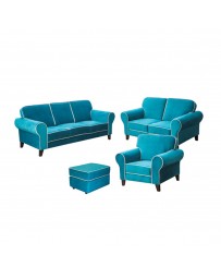 Argelia Sillón Bella Turquoise - Envío Gratuito