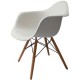 Juego de 2 Sillas estilo Eames con brazo 135 Color Blanco modelo PAR135 Blanco - Envío Gratuito