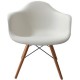 Juego de 2 Sillas estilo Eames con brazo 135 Color Blanco modelo PAR135 Blanco - Envío Gratuito