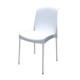 Silla Diplastica Monaco sin Brazos Elegante-Blanco - Envío Gratuito