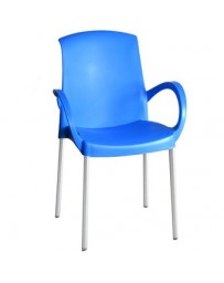 Silla Diplastica Monaco con Brazos Elegante-Azul - Envío Gratuito