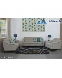 Love Seat Londres Persia Crema - Envío Gratuito
