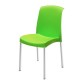 Silla Diplastica Monaco sin Brazos Elegante-Verde - Envío Gratuito