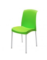 Silla Diplastica Monaco sin Brazos Elegante-Verde - Envío Gratuito