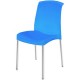 Silla Diplastica Monaco sin Brazos Elegante-Azul - Envío Gratuito