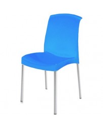 Silla Diplastica Monaco sin Brazos Elegante-Azul - Envío Gratuito