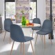 Sillas Para Comedor Estilo Charlton 4 Piezas Color Azul - Muebilia - Envío Gratuito