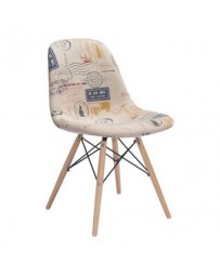 Silla marca Zuo modelo Solo - estampado vintage , 100508 - Envío Gratuito