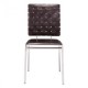 Silla marca Zuo modelo Criss Cross - espresso  333010 - Envío Gratuito