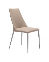 Silla marca Zuo modelo Whisp - beige / 100265 - Envío Gratuito