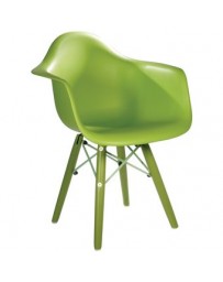 Silla De Niños Para Comedor Alterhouse Réplica Eames Match Kids-Verde - Envío Gratuito