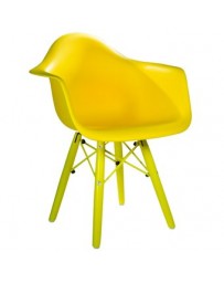 Silla De Comedor Para Niños Alterhouse Réplica Eames Match Kids-Amarillo - Envío Gratuito