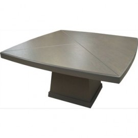 Mesa Hesper Chapa De Encino De Fabou Muebles - Gris Vintage - Envío Gratuito