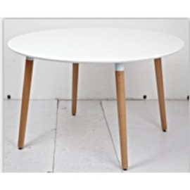 Mesa Modelo EAMES Redonda IL MIO MUEBLE -Blanca - Envío Gratuito