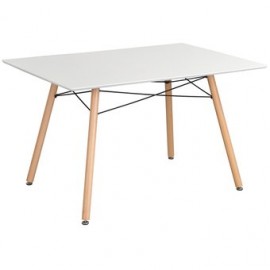 Mesa Réplica Eames Rectangular Color Blanca - Muebilia - Envío Gratuito