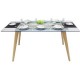 Mesa De Comedor Rectangular Hiro Mod.9511-200 Glass - Envío Gratuito